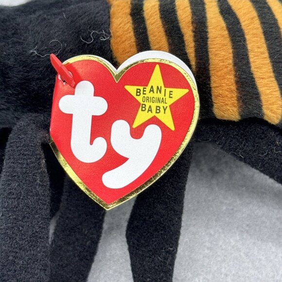 Spider Plush Spinner Lot of 2 TY Beanie Buddy & Baby Stuffed Toys Black Brown - Picture 13 of 16